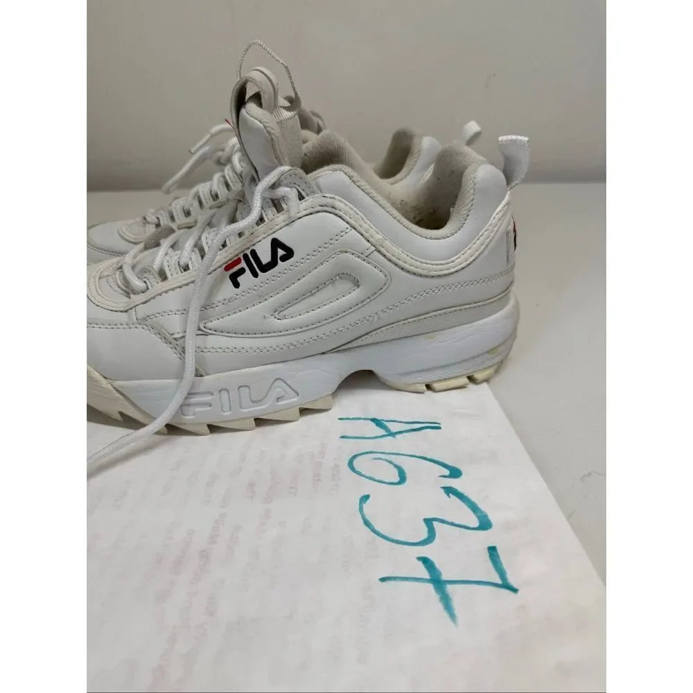 Fila Disruptor II Premium White Sneaker White Women’s Size 9 US See Description